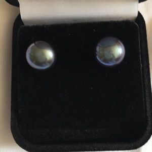 Cultured Freshwater Pearl Stud Earrings 14K Gold